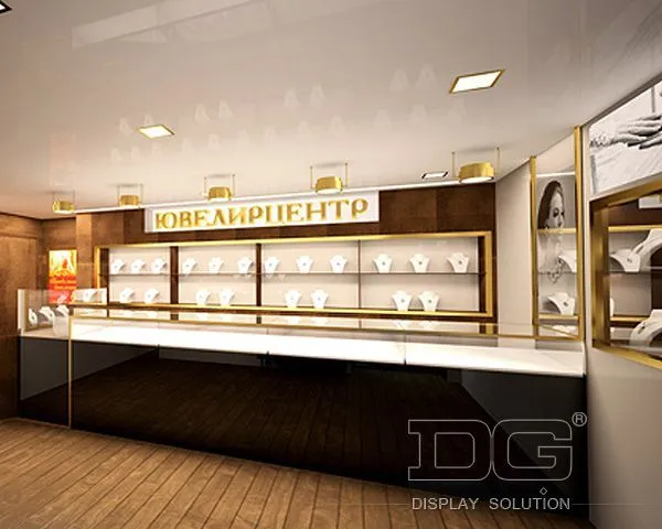 DG ShowcaseVintage Jewelry Display Cases Wall Mount With Led Lighted 1