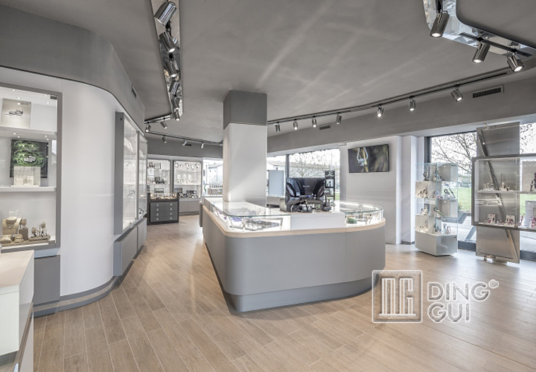 DG Showcase Módna vitrína na šperky, moderná maloobchodná pultová otočná 5