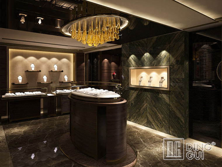 DG Showcase High end attractive jewellery store window display cabinet led light 4