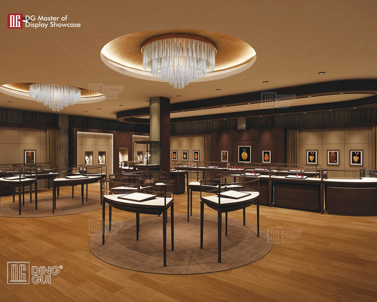 DG Showcase Elegant Jewellery Shop Cabinet Showcase jewelry display counter Design 1