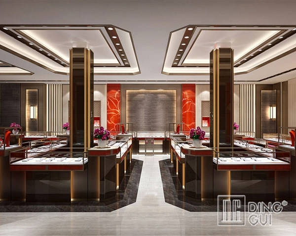 DG Showcase Επαγγελματικός σχεδιασμός βιτρίνας για πάγκο έκθεσης κοσμημάτων 1