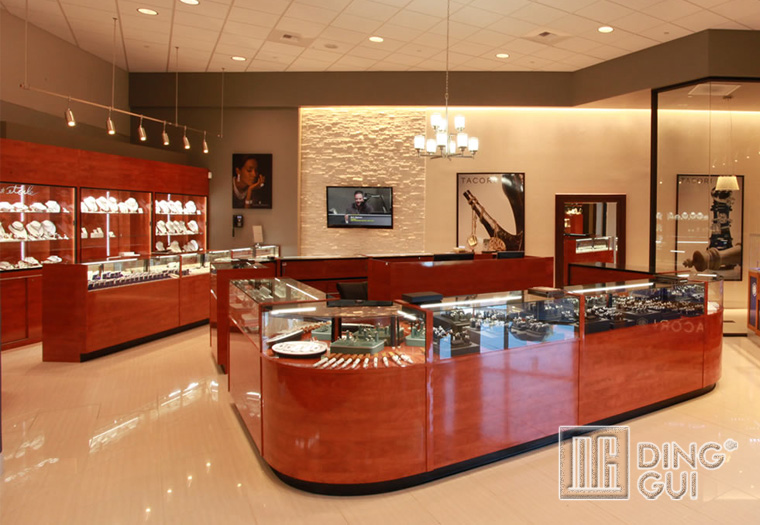 DG Showcase European style great brand display cabinets for jewellery shop design 4