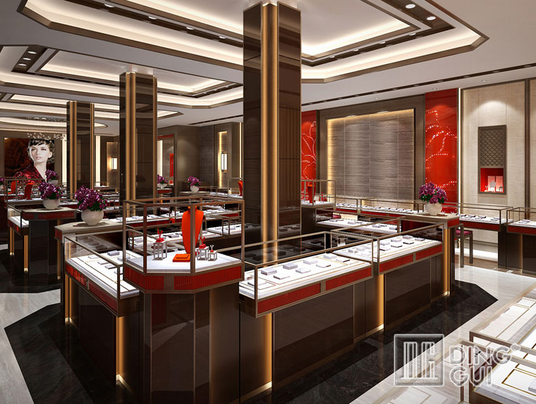 DG Showcase Επαγγελματικός σχεδιασμός βιτρίνας για πάγκο έκθεσης κοσμημάτων 4