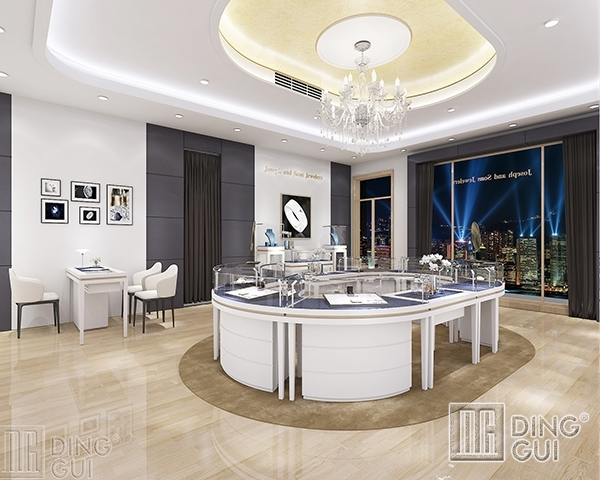 DG Showcase Μοναδική Έκθεση Κοσμημάτων Υψηλής Ποιότητας Επίπλωση Πολυτελούς Σχεδιασμού 1