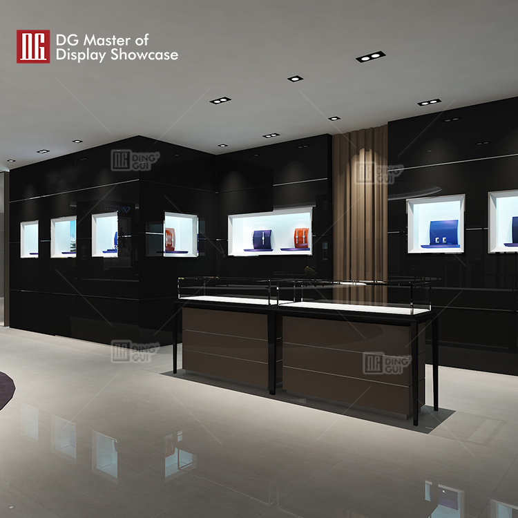Vitrina de joyería de alta gama personalizada DG Showcase, fabricante de gabinetes de lujo 11