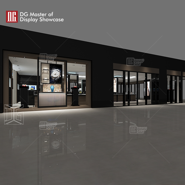 Vitrina de joyería de alta gama personalizada DG Showcase, fabricante de gabinetes de lujo 8