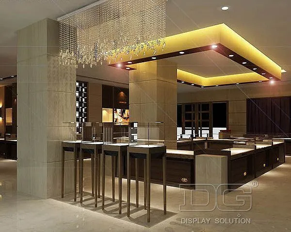 DG Showcase Jewellery Shop Design Display Showcase Stainless Steel Cabinet 1