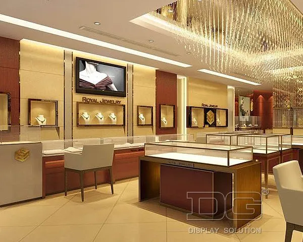 DG Showcase Luxury Jewelry Display Cabinets Attractive Showcase Design Company 1