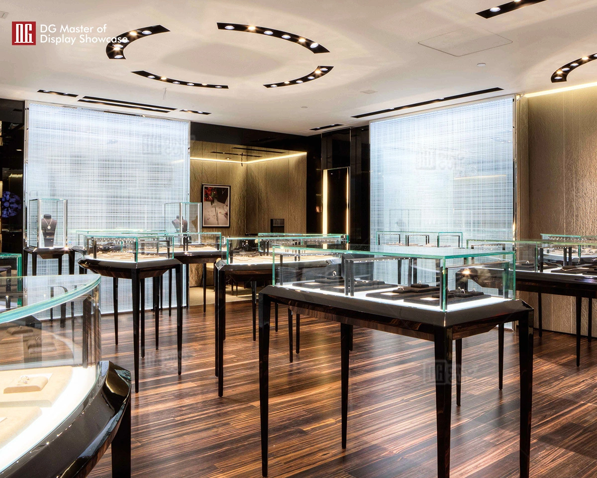 DG Showcase shopping mall jewelry store design display cabinet professional showcase manufacturer 1