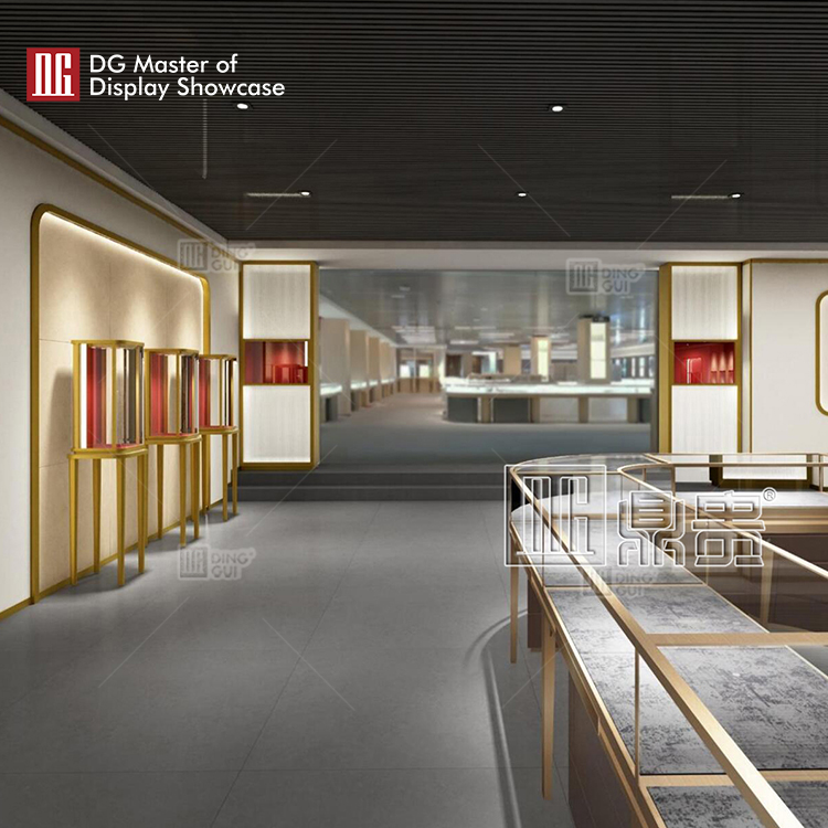 DG Showcase jewellery shop design luxury jewelry display showcase factory direct 11