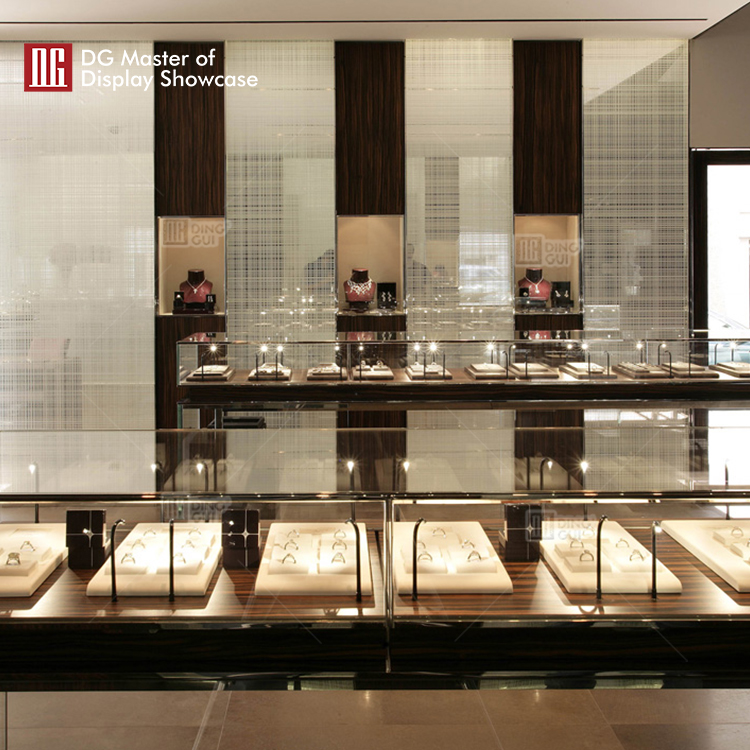 DG Showcase shopping mall jewelry store design display cabinet professional showcase manufacturer 8