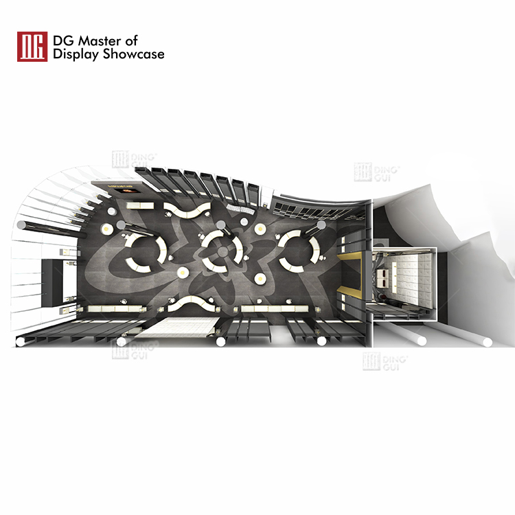 Προσαρμοσμένη βιτρίνα κοσμημάτων υψηλής ποιότητας από την DG Showcase, πολυτελής βιτρίνα νέου σχεδιασμού από την Κίνα 7