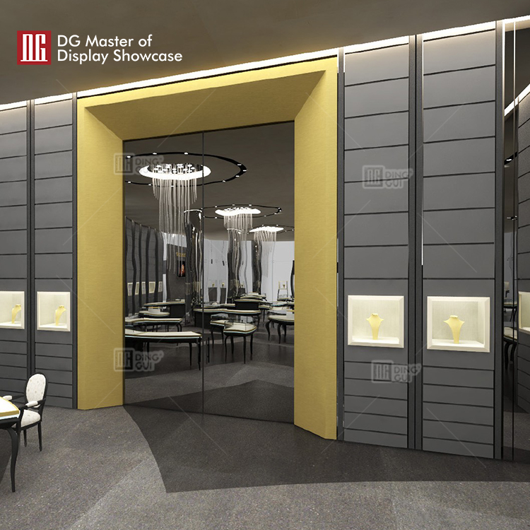 Προσαρμοσμένη βιτρίνα κοσμημάτων υψηλής ποιότητας από την DG Showcase, πολυτελής βιτρίνα νέου σχεδιασμού από την Κίνα 11