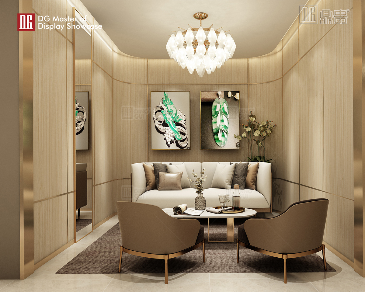 DG showcase customized luxury jewelry store display cabinet high-end Jewellery Showcase manufacturer 9