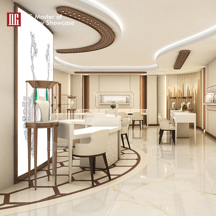 DG Showcase Customized High-end jewelry display cabinet luxury showcase latest Design 11