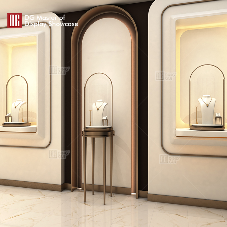 DG Showcase Customized High-end jewelry display cabinet luxury showcase latest Design 9