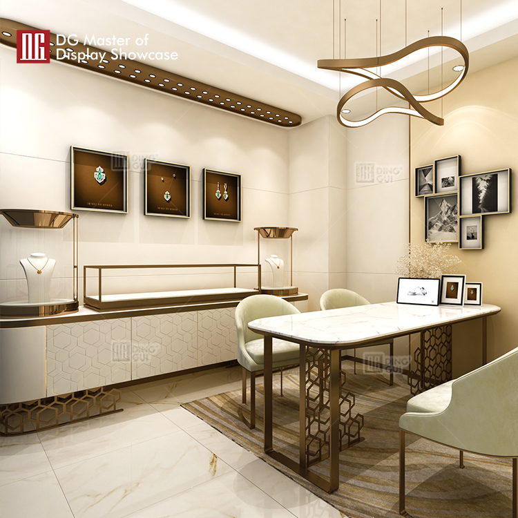 DG Showcase Customized High-end jewelry display cabinet luxury showcase latest Design 8