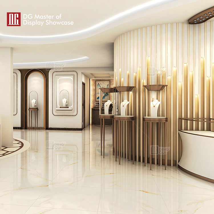 DG Showcase Customized High-end jewelry display cabinet luxury showcase latest Design 10