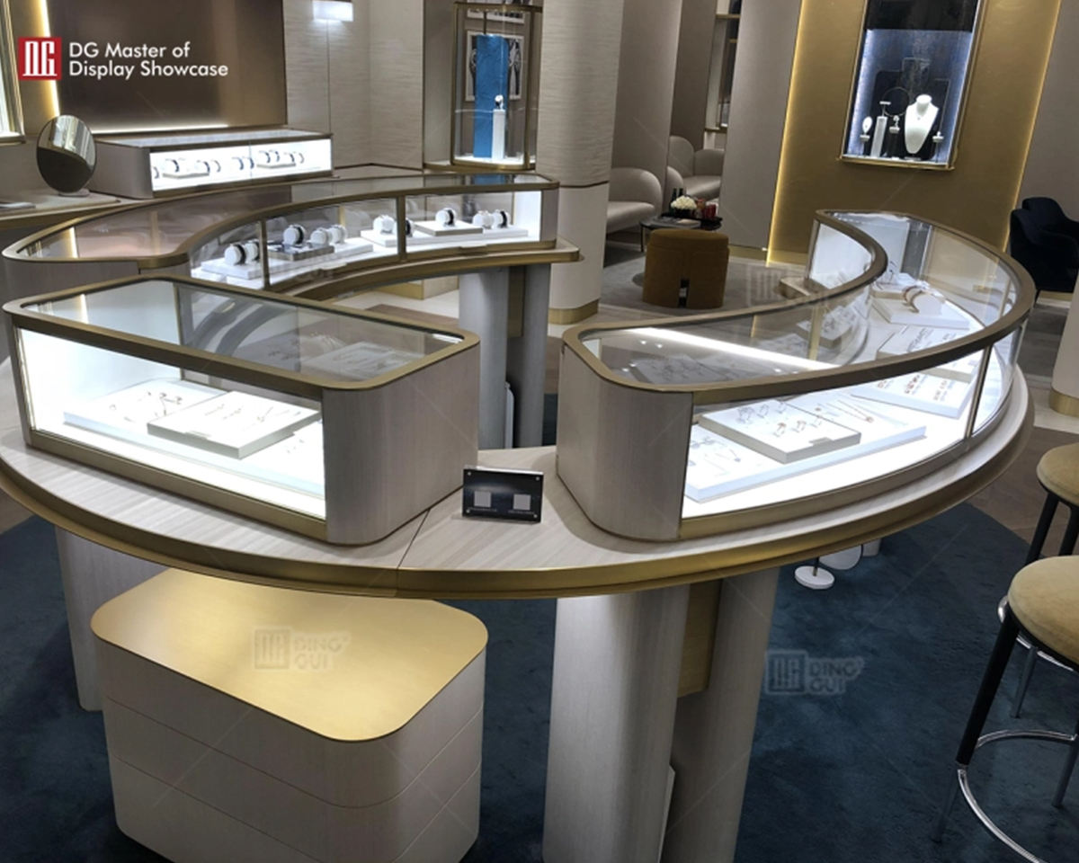 DG Showcase Modern Optical Shop Luxury Interior Design Display Showcase From China 6