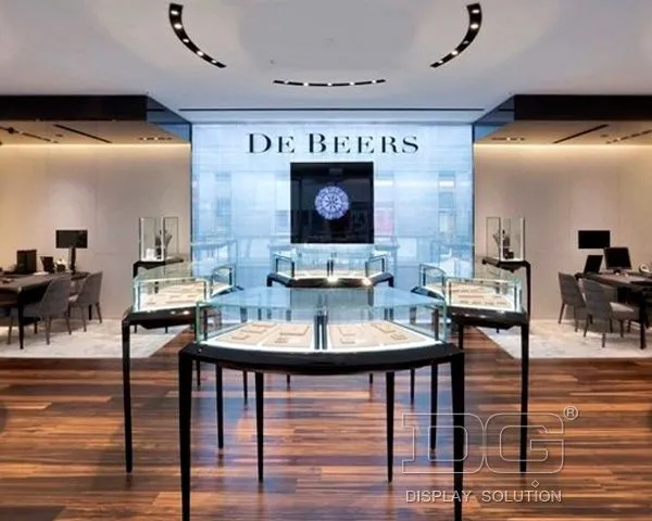 DG Showcase Duty-free Shop Showcase Βιτρίνα Wood Island 1