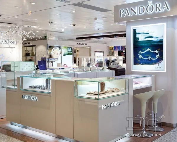 DG Showcase Luxury Mall Combined Jewelry Display Showcase Jewellery Shop Counter Design 1