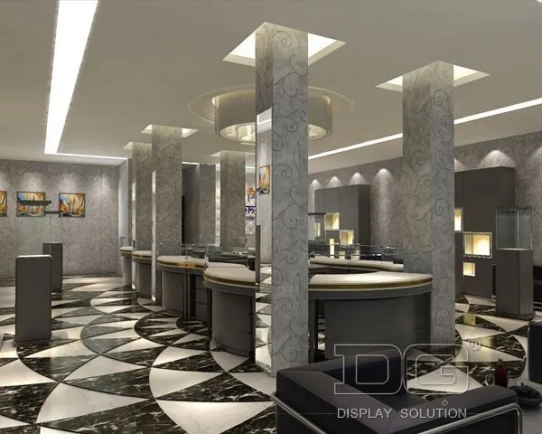 Βιτρίνα DG Grey Luxury Duty-free Shop Βιτρίνα για εσωτερική διακόσμηση 1