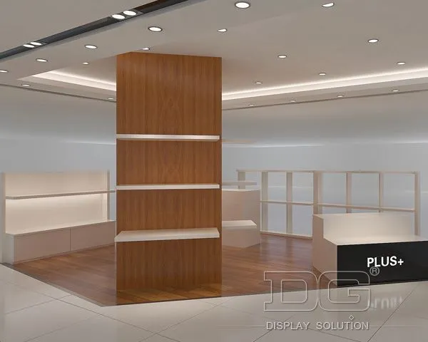 Κατασκευαστής βιτρίνας ξύλινης τσάντας DG Showcase 1