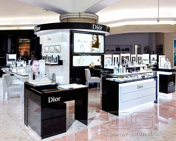 DG Showcase Black Glossy Perfume Showcase Display For Dior 1