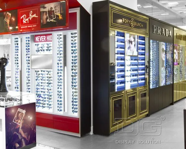 DG Showcase Luxury Wooden Sunglass Display Cabinet Optical Showcase 1