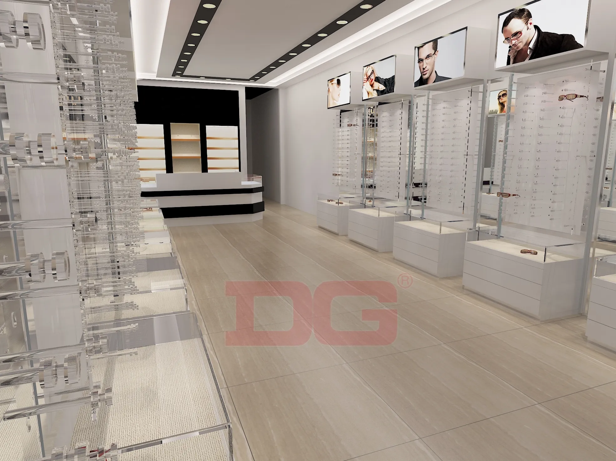 DG Display Showcase | latest optical display case personalized 2