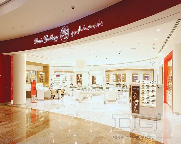 DG Showcase High End Optical Shopping Mall Design Dsiplay Showcase Manufacterer 1