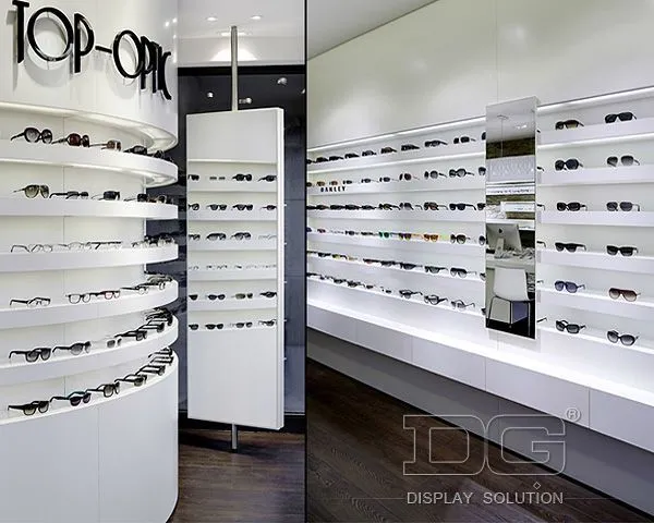 Πολυτελής οπτική βιτρίνα DG Showcase για εκθεσιακό χώρο γυαλιών 1