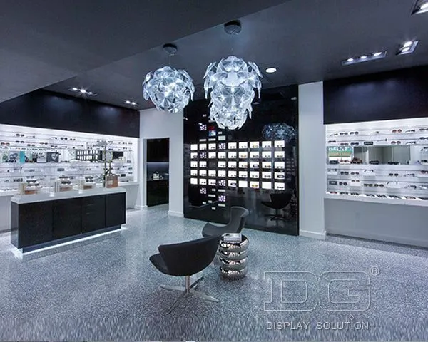 Vitríny DG Optické dřevěné sluneční brýle Vitríny na brýle Design nábytku 1