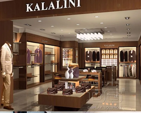 DG Showcase High End Men's Clothes Display Showcase Custom Luxury Cabinets 1