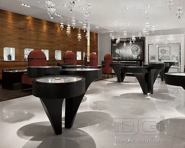 DG Showcase Υψηλής ποιότητας μαύρο δημιουργικό ρολόι προβολής κατασκευαστής από την Κίνα 1