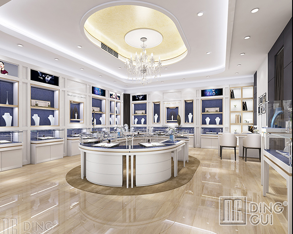 DG Showcase Custom Unique Jewelry Store Display Cabinet Furniture Manufacturer 6