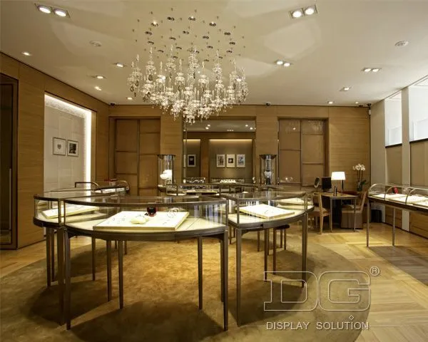 DG Showcase – Hersteller von luxuriösen Schmuckvitrinen für Ausstellungsräume aus China 1