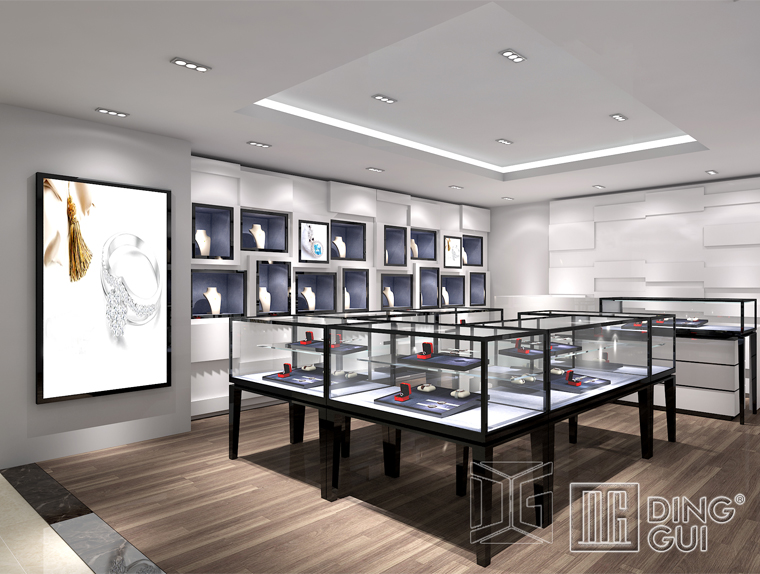 DG Showcase Hot sale retail jewelry store display showcase cabinet company 5