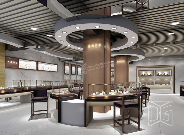  Witryna sklepu z biżuterią szklaną 