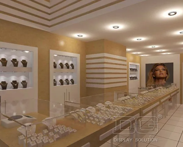 DG Showcase Customized Luxury Jewellery Shop Counter display showcase Manufacturer 1