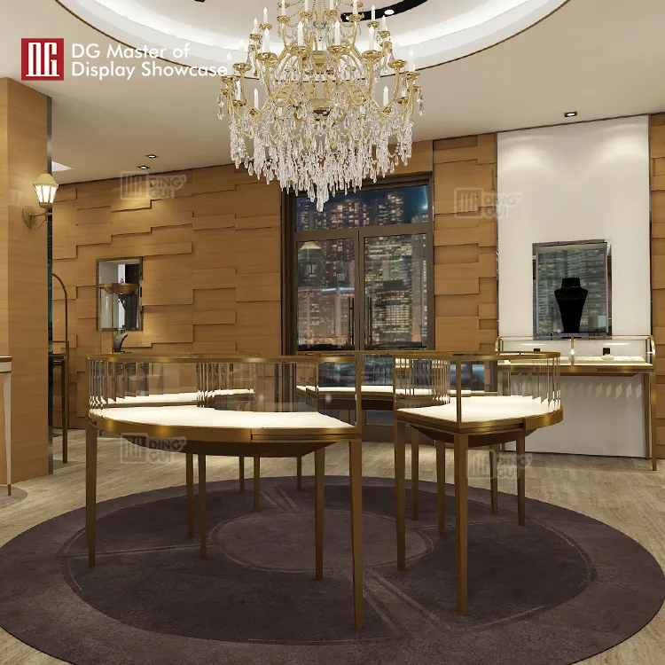 Custom wall mounted glass display case design solution Manufacturer | DG Display Showcase 6