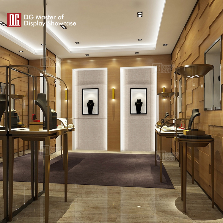 Custom wall mounted glass display case design solution Manufacturer | DG Display Showcase 9