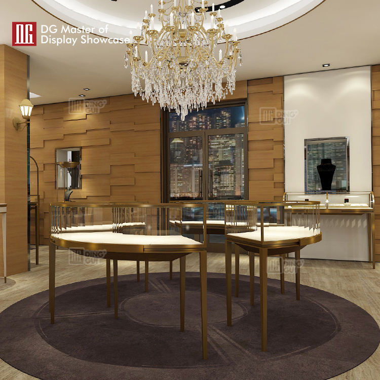 Custom wall mounted glass display case design solution Manufacturer | DG Display Showcase 11