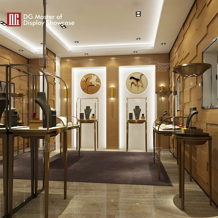 Custom wall mounted glass display case design solution Manufacturer | DG Display Showcase 4