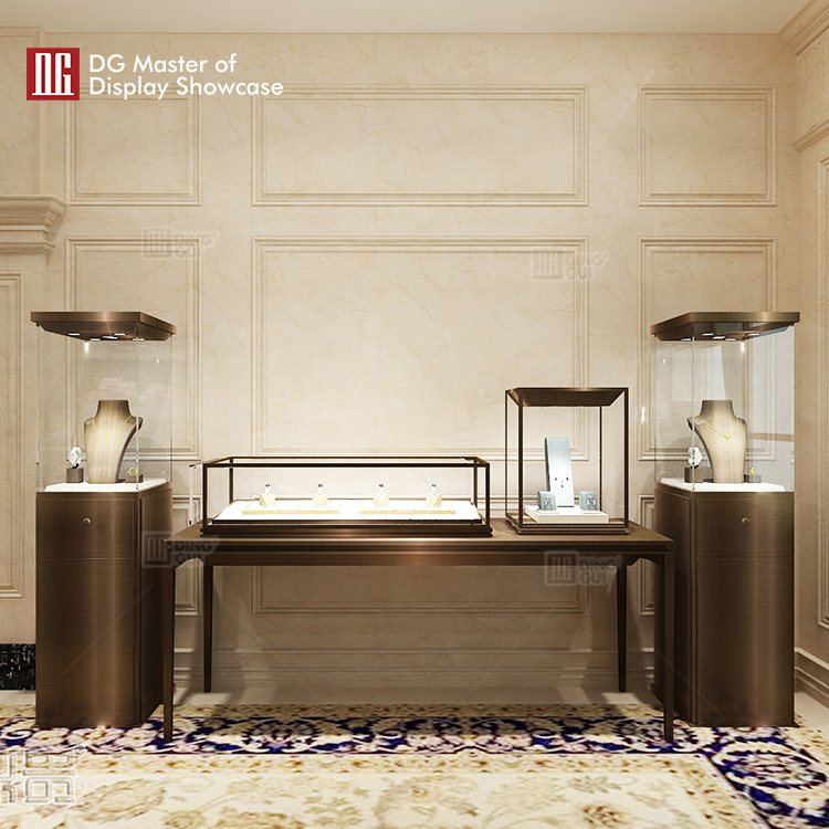 professional recessed wall display cases manufacturer | DG Display Showcase 8