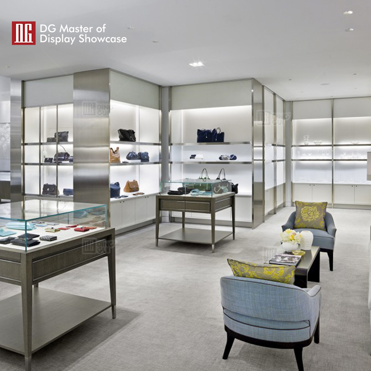 Custom locking display case wall mount design solution Manufacturer | DG Display Showcase 7