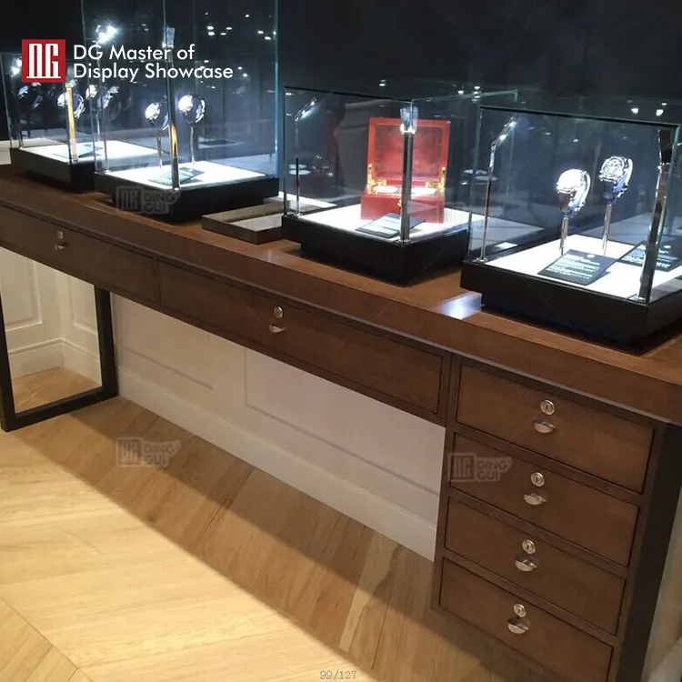 fine quality Wall-standing display cases factory | DG Display Showcase 5