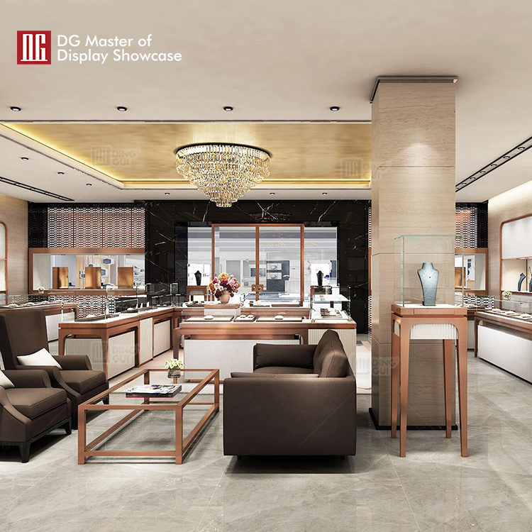 professional jewelry wall display design solution | DG Display Showcase 10