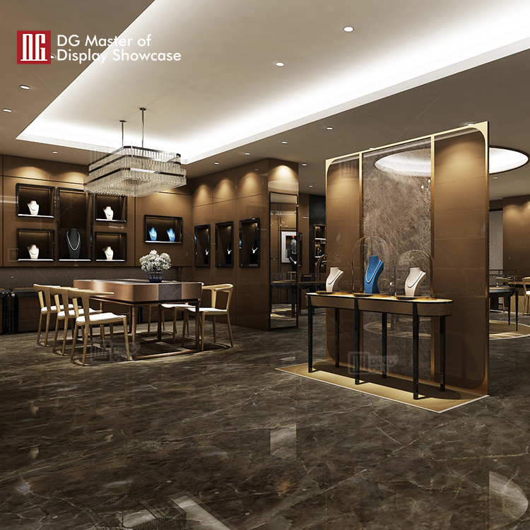 DG Display Showcase | high end jewellery wall showcase design solution 8