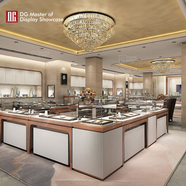 professional jewelry wall display design solution | DG Display Showcase 8